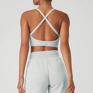 Alo Yoga Seamless Ribbed Low Back Bra